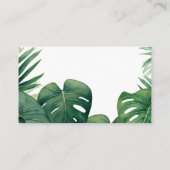 ワイルドワンサファリジャングルベビーシャワーブックリクエスト エンクロージャーカード (裏面)