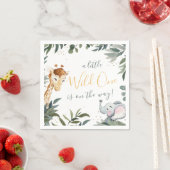 ワイルドワンサファリジャングルベビーシャワーペーパーナプキン スタンダードカクテルナプキン (インサイチュ)