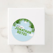 ワイルドワンサファリジャングルベビーシャワーメッセージカード フェイバータグ (インサイチュ)