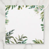 ワイルドワンサファリジャングルベビーシャワーメッセージカード フェイバータグ (裏面)