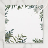 ワイルドワンサファリジャングルベビーシャワーメッセージカード フェイバータグ (裏面)