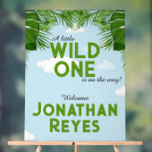 ワイルドワンサファリジャングルベビーシャワー アクリルサイン (ニュートラル)