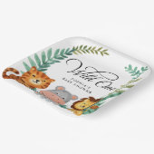 ワイルドワンサファリジャングルボーイズベビーシャワー ペーパープレート (傾斜あり)