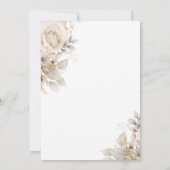 ワイルドワンサファリジャングル動物ボーイベビーシャワー 招待状 (裏面)