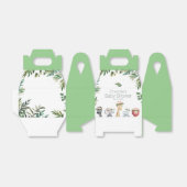 ワイルドワンサファリジャングル赤ちゃんシャワーお願いボックス フェイバーボックス (折り畳みなし)