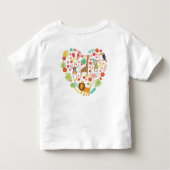 ワイルドワンサファリジャングルTシャツ、サファリハート トドラーTシャツ (裏面)