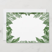 ワイルドワンサファリテーマフォトファースト誕生日 招待状 (裏面)