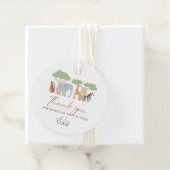 ワイルドワンサファリテーマ1st誕生日メッセージカード フェイバータグ (インサイチュ)