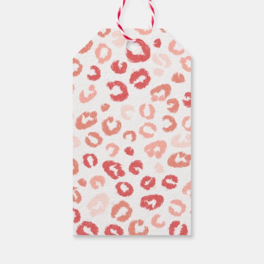 ワイルドワンサファリピンクと金ゴールド1歳 ギフトタグ (裏面)