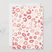 ワイルドワンサファリピンクと金ゴールド1歳 招待状 (裏面)