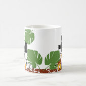 ワイルドワンサファリファースト誕生日パーソナライズされた コーヒーマグカップ (中央)