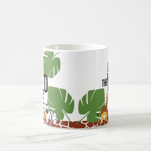 ワイルドワンサファリファースト誕生日パーソナライズされた コーヒーマグカップ (中央)