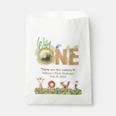 ワイルドワンサファリファースト誕生日フォトウッドアニマルズ フェイバーバッグ (正面)
