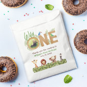 ワイルドワンサファリファースト誕生日フォトウッドアニマルズ フェイバーバッグ