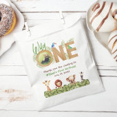 ワイルドワンサファリファースト誕生日フォトウッドアニマルズ フェイバーバッグ