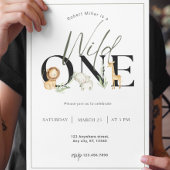 ワイルドワンサファリファースト誕生日招待状 招待状