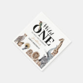 ワイルドワンサファリファーバースデーパーティー スタンダードカクテルナプキン (角)