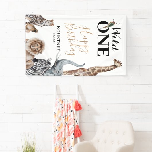 ワイルドワンサファリファーバースデーパーティー 横断幕 (インサイチュ)