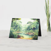 ワイルドワンサファリフローラオアシスエレガントベビーシャワー 招待状 (裏面)