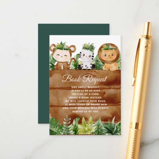 ワイルドワンサファリブックリクエストカード エンクロージャーカード (正面/裏面インサイチュ)