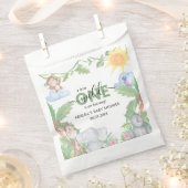 ワイルドワンサファリベイビーシャワーナプキン フェイバーバッグ (クリップ留めされた状態)
