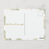 ワイルドワンサファリベイビーシャワー ポストカード (裏面)