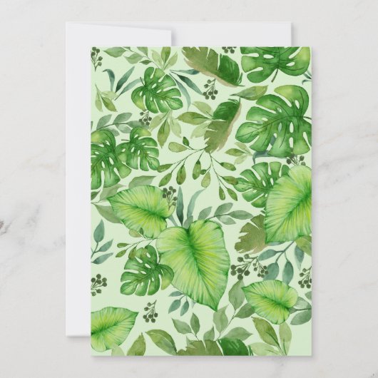 ワイルドワンサファリベイビーシャワー 招待状 (裏面)