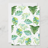 ワイルドワンサファリベビーシャワーサンキューカード 招待状 (裏面)