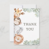 ワイルドワンサファリボーイの誕生日 サンキューカード (正面)