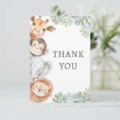 ワイルドワンサファリボーイの誕生日 サンキューカード (スタンド正面)