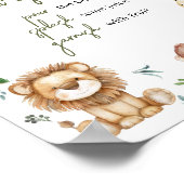 ワイルドワンサファリママオサバーベビーシャワー ポスター (角)