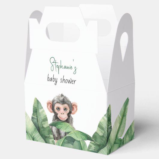 ワイルドワンサファリ動物ありがとう赤ちゃんシャワー フェイバーボックス (オープン)