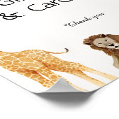 ワイルドワンサファリ動物のギフト&カードポスター ポスター (角)