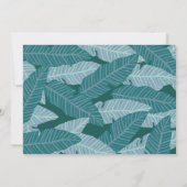 ワイルドワンサファリ動物の少年の写真1歳の誕生日 招待状 (裏面)