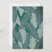 ワイルドワンサファリ動物ジャングルボーイ1歳の誕生日 招待状 (裏面)