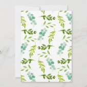 ワイルドワンサファリ動物パーティー動物1日の誕生日 招待状 (裏面)