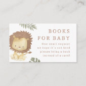 ワイルドワンサファリ動物ボーイベビーシャワー エンクロージャーカード (正面)