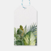 ワイルドワンサファリ動物ボーイベビーシャワー ギフトタグ (裏面)