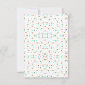 ワイルドワンサファリ動物ボーイベビーシャワー サンキューカード (裏面)