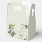 ワイルドワンサファリ動物ボーイベビーシャワー フェイバーボックス (オープン)