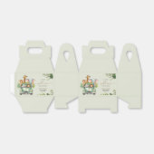 ワイルドワンサファリ動物ボーイベビーシャワー フェイバーボックス (折り畳みなし)