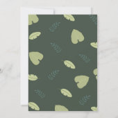 ワイルドワンサファリ動物ボーイベビーシャワー 招待状 (裏面)