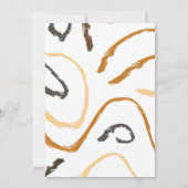 ワイルドワンサファリ動物ボーイベビーシャワー 招待状 (裏面)