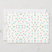 ワイルドワンサファリ動物ボーイベビーシャワー 招待状 (裏面)