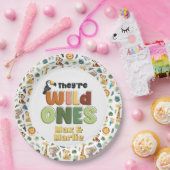 ワイルドワンサファリ動物園の動物の誕生日パーティー ペーパープレート (パーティー)