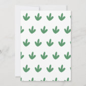 ワイルドワンサファリ動物子供の誕生日パーティー 招待状 (裏面)