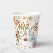 ワイルドワンサファリ動物子供の誕生日パーティー 紙コップ (正面)