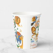 ワイルドワンサファリ動物子供の誕生日パーティー 紙コップ (右)