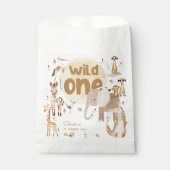 ワイルドワンサファリ動物子供の誕生日 フェイバーバッグ (正面)