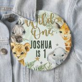 ワイルドワンサファリ動物6 cm丸バッジ 缶バッジ (インサイチュ)